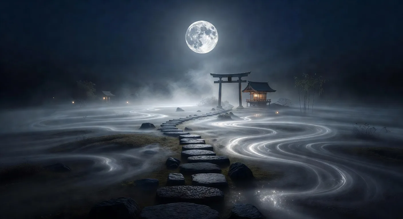 月の祠へ誘う道