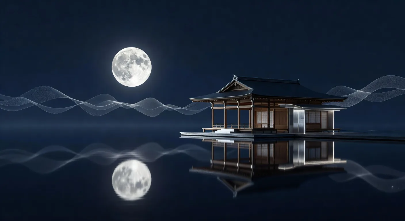 湖畔の東屋月パルス