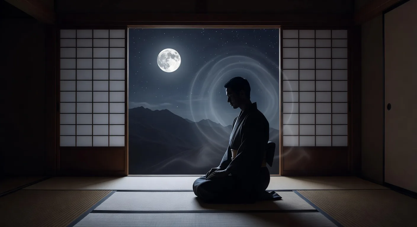 月を望む瞑想室